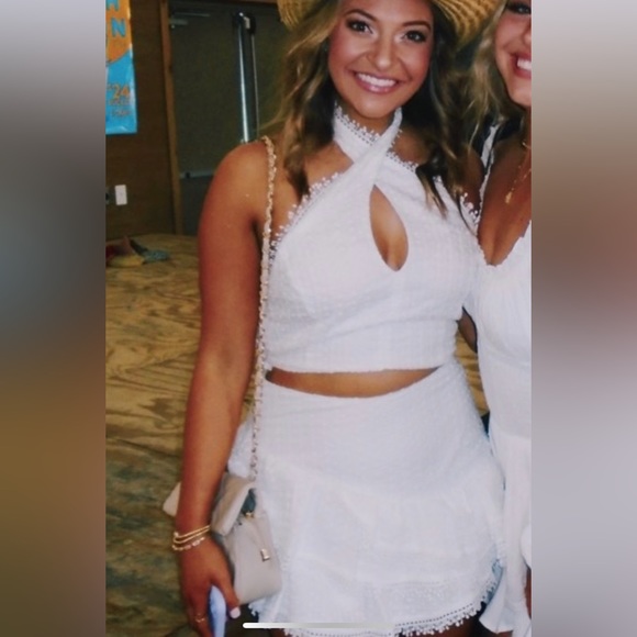 Lace Halter Set- White - Picture 1 of 5